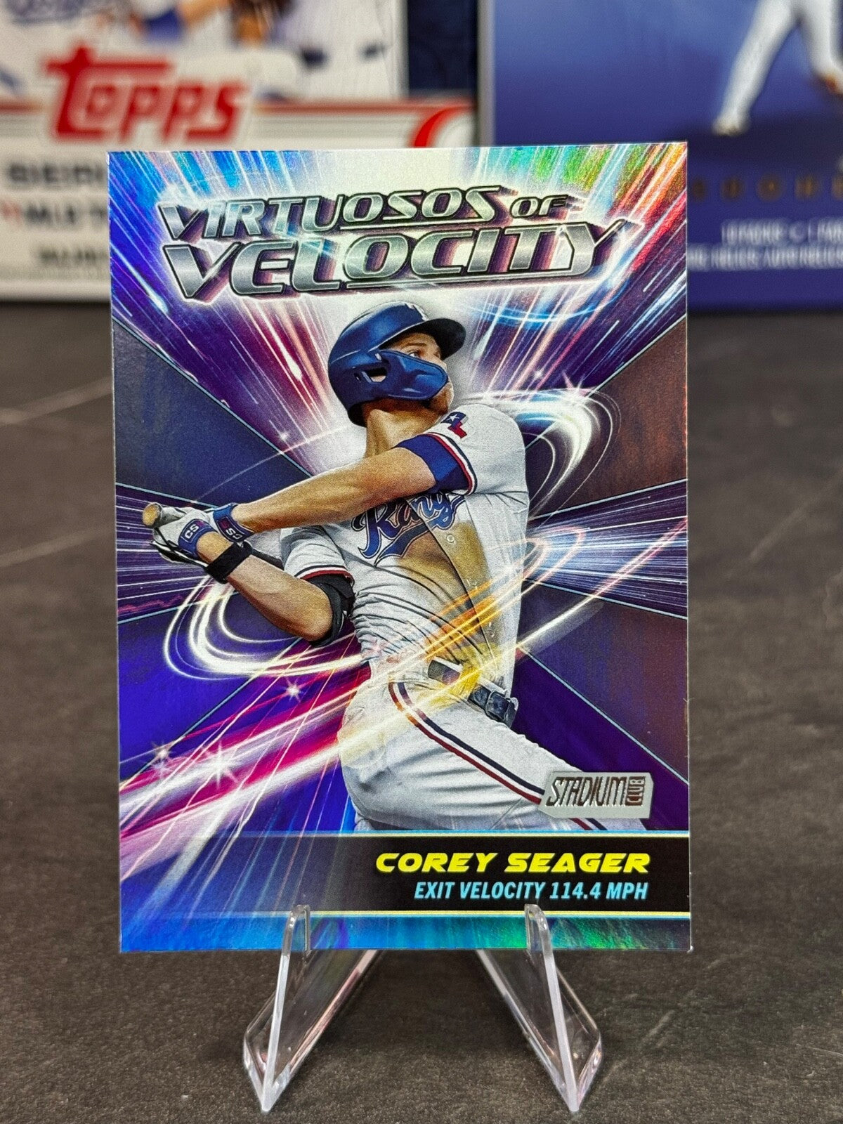 2024 Topps Stadium Club - Virtuosos of Velocity Corey Seager #VV-9