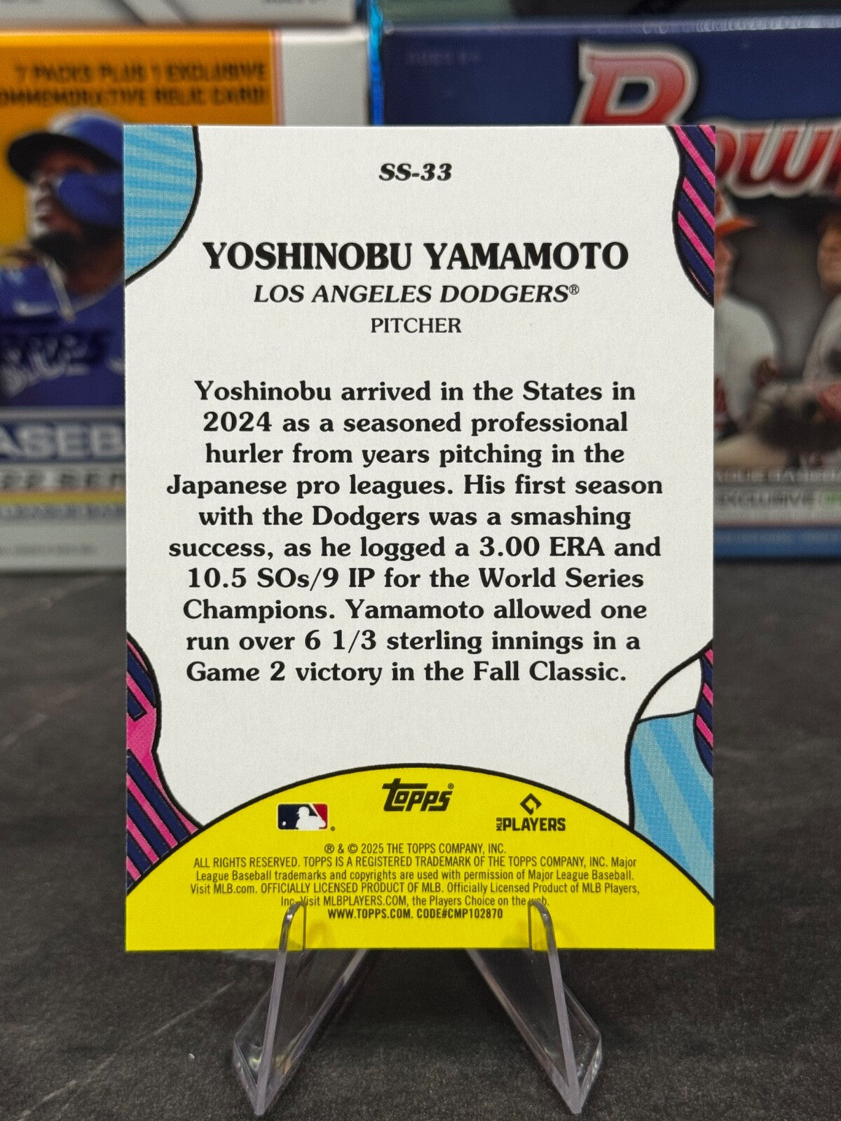 2025 Topps Series 2 - Summer Superstars #SS-33 Yoshinobu Yamamoto