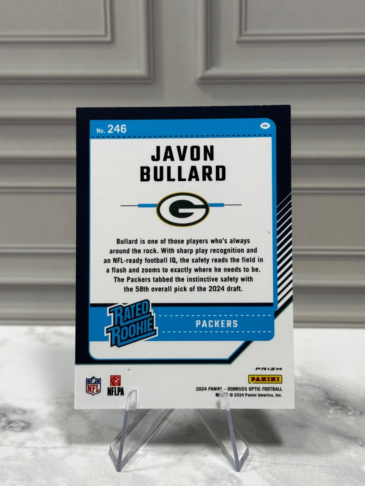 2024 Panini Donruss Optic - Javon Bullard #246 Purple Scope Prizm (RC)