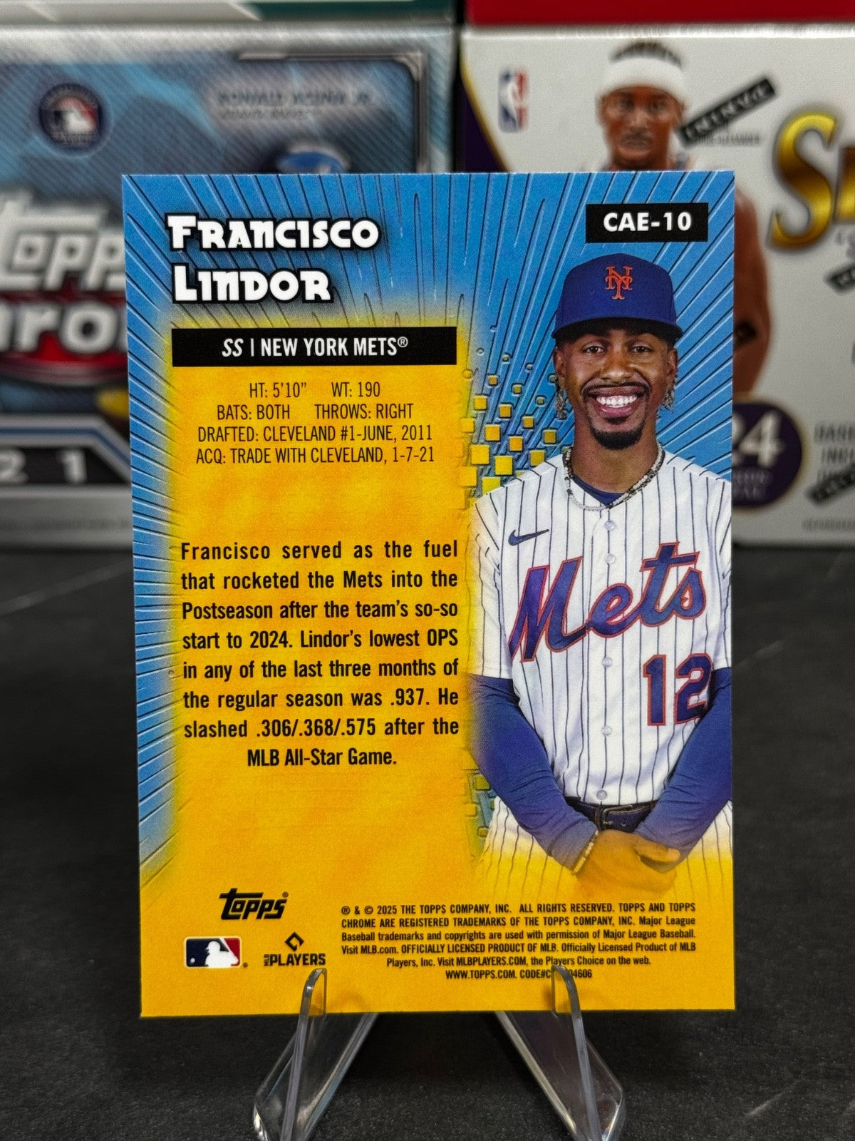 2025 Topps Chrome - #CAE-10 Francisco Lindor All-Etch