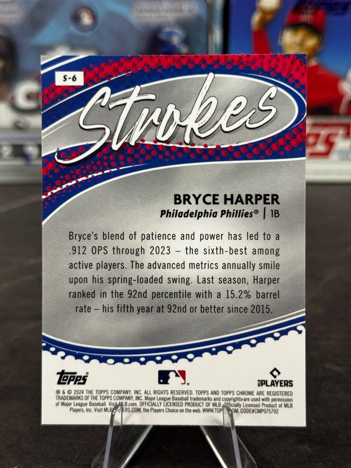 2024 Topps Chrome - Strokes Bryce Harper #S-6