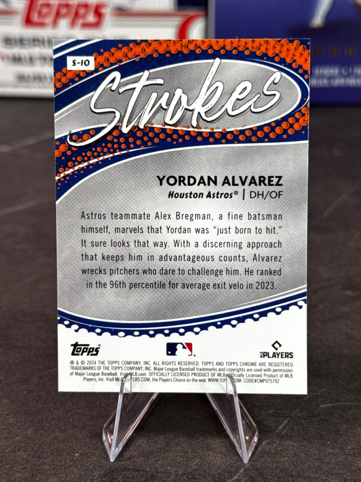 2024 Topps Chrome - Strokes Yordan Alvarez #S-10