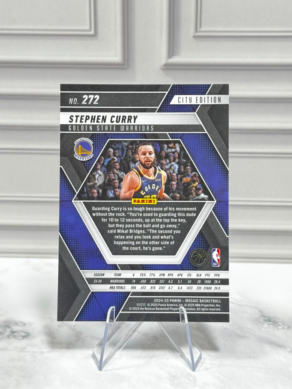 2024-25 Panini Mosaic - City Edition Stephen Curry #272