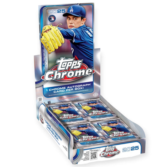 2025 Topps Chrome Baseball Hobby Box Factory Sealed