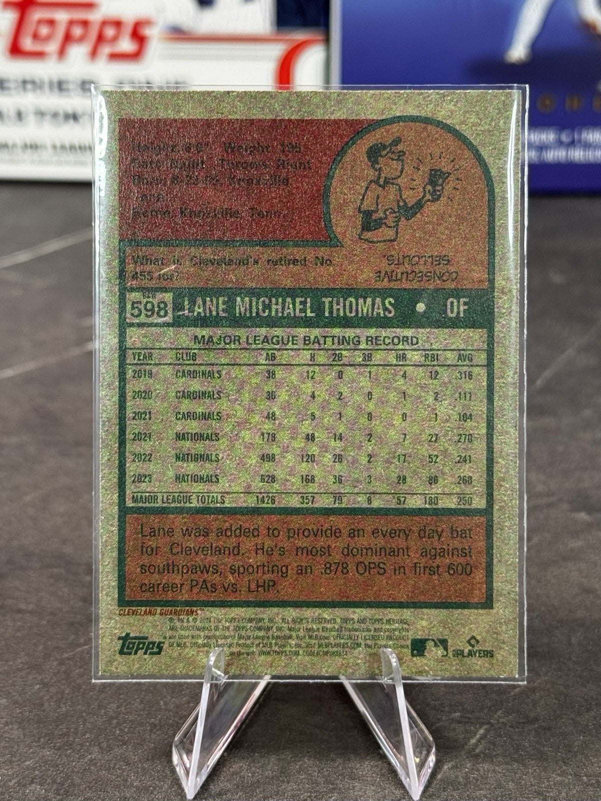2024 Topps Heritage High Number Lane Thomas Black & White Parallel SP #598