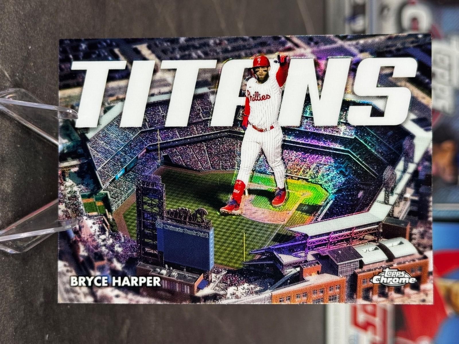 2023 Topps Chrome - Chrome Titans Bryce Harper #CT-2
