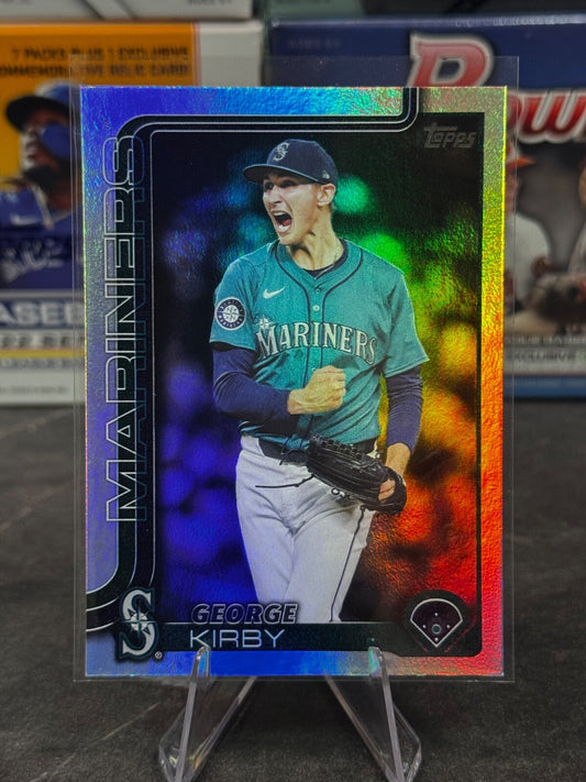 2025 Topps Series 2 - #468 George Kirby Rainbow Foil MARINERS