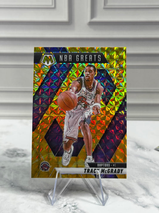 2024-25 Panini Mosaic - NBA Greats Tracy McGrady #298 Reactive Yellow Prizm
