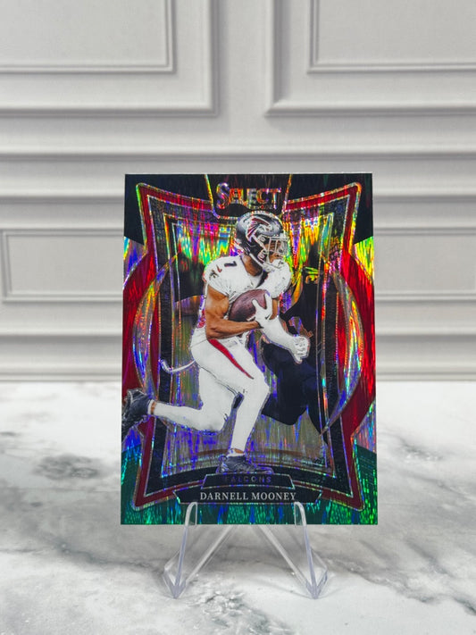 2024 Panini Select - Concourse Darnell Mooney #44 Black & Green Shock Prizm