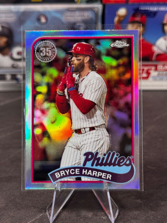 2024 Topps Chrome - 1989 Topps Baseball Bryce Harper #89CB-10