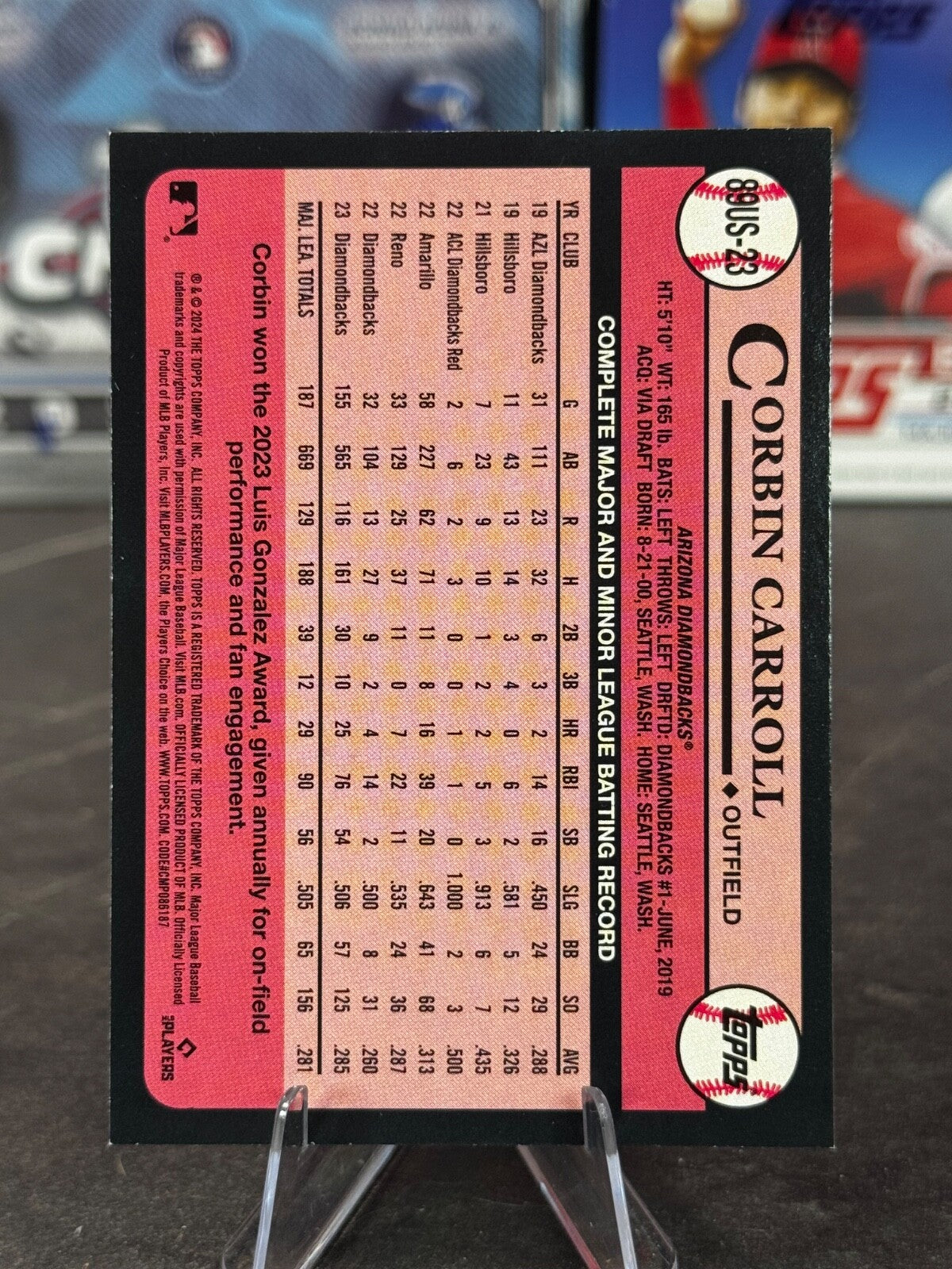 2024 Topps Update Series - 1989 Topps Baseball Corbin Carroll #89US-23