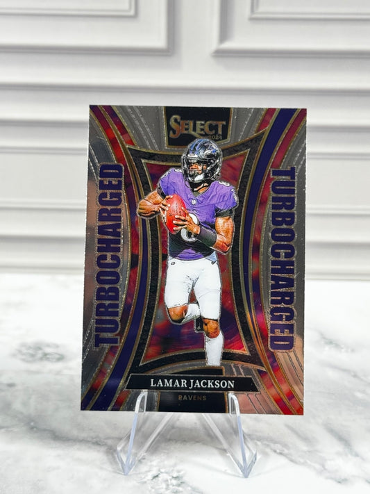 2024 Panini Select - Turbocharged Lamar Jackson #3