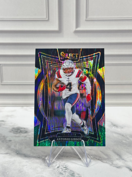 2024 Panini Select - Concourse Antonio Gibson #7 Black & Green Shock Prizm