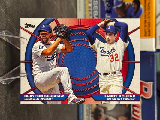 2025 Topps Series 2 - #DD-8 Dynamic Duos Clayton Kershaw/Sandy Koufax DODGERS