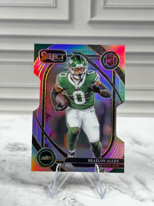 2024 Panini Select - Club Level Braelon Allen #259 Silver Prizm Die-Cut (RC)