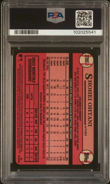 2024 Topps Silver Pack 1989 Chrome Promo Series 2 #1 Shohei Ohtani PSA 9