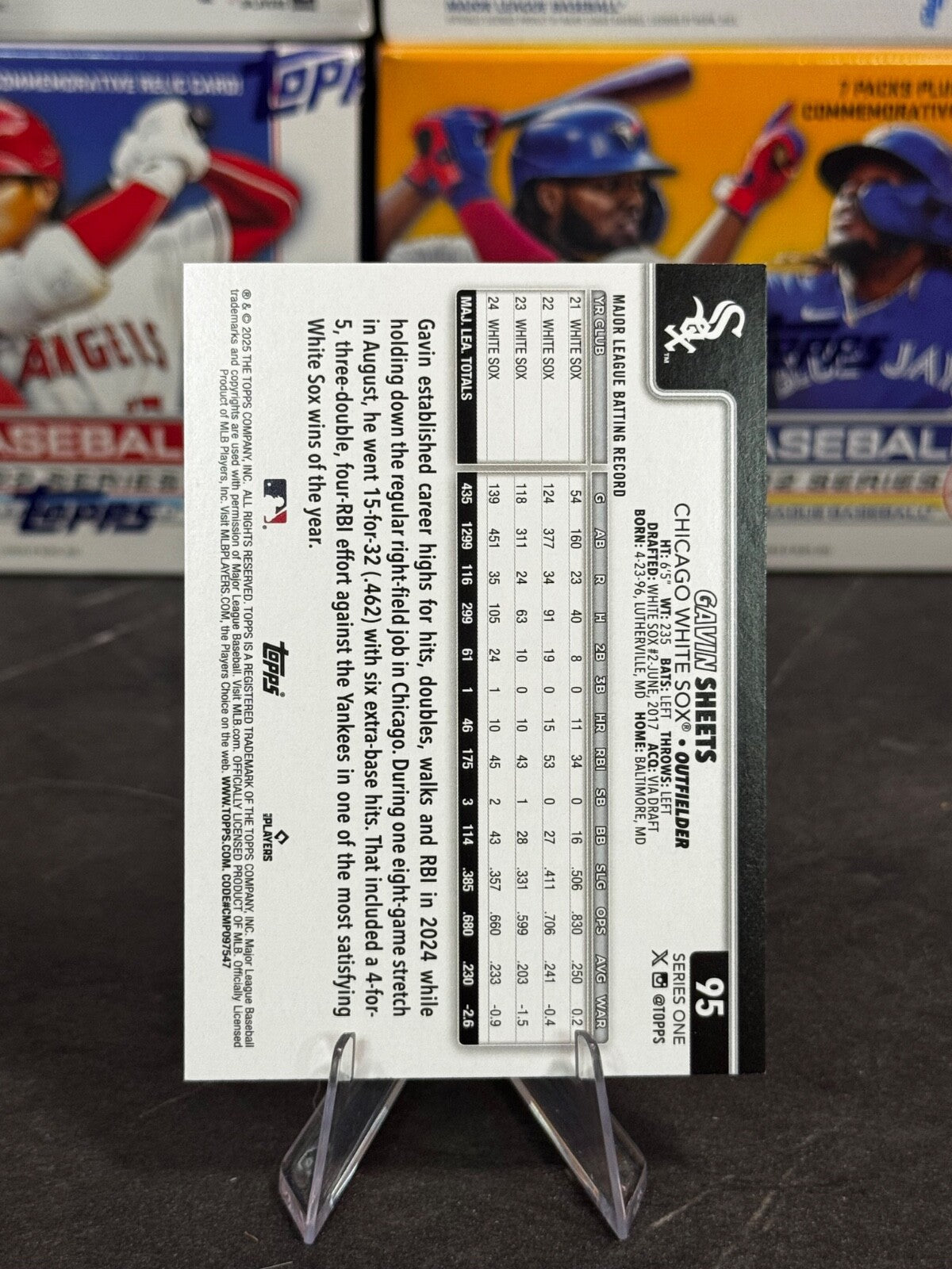 2025 Topps Series 1 - Gavin Sheets #95 Rainbow Foilboard