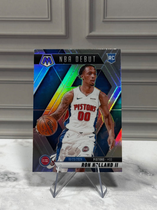 2024-25 Panini Mosaic - NBA Debut Ron Holland II #258 Silver Prizm (RC)