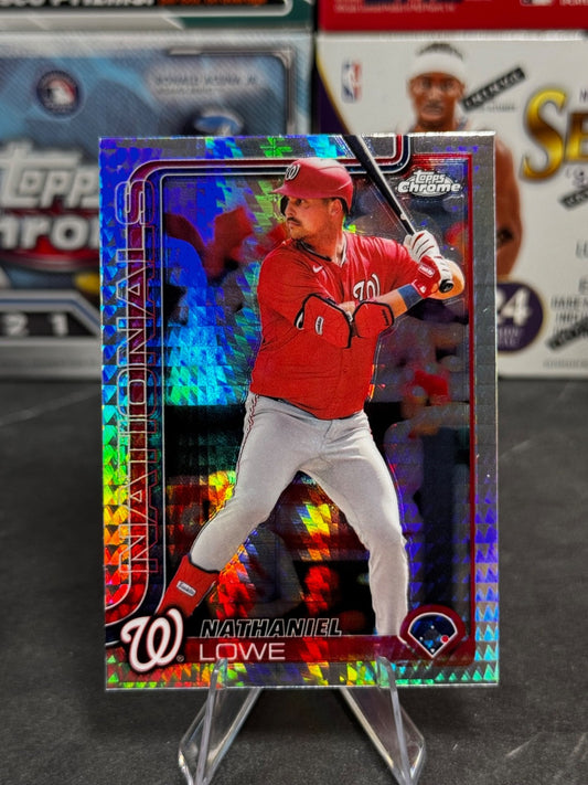 2025 Topps Chrome - #49 Nathaniel Lowe Prism Refractor