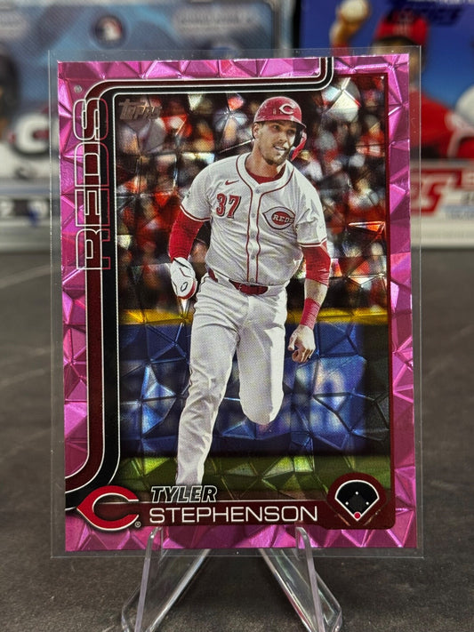 2025 Topps Series 1 - Tyler Stephenson #31 Pink Diamante Foil