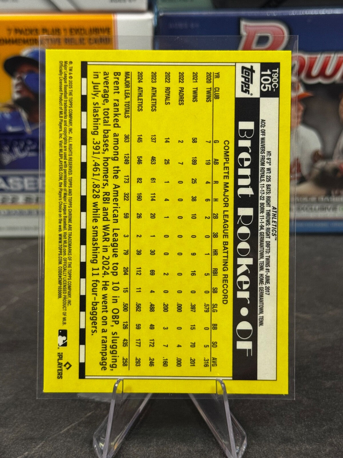 2025 Topps Series 2 - Mojo Refractor #T90C-105 BRENT ROOKER