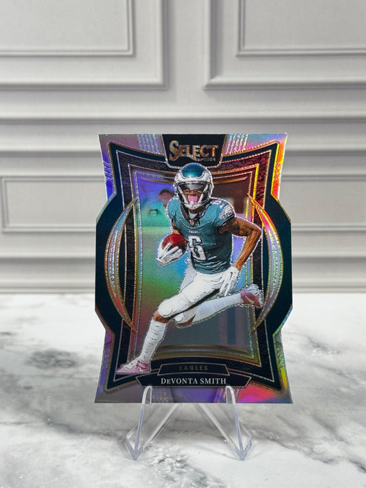 2024 Panini Select - Concourse Devonta Smith #51 Silver Prizm Die-Cut