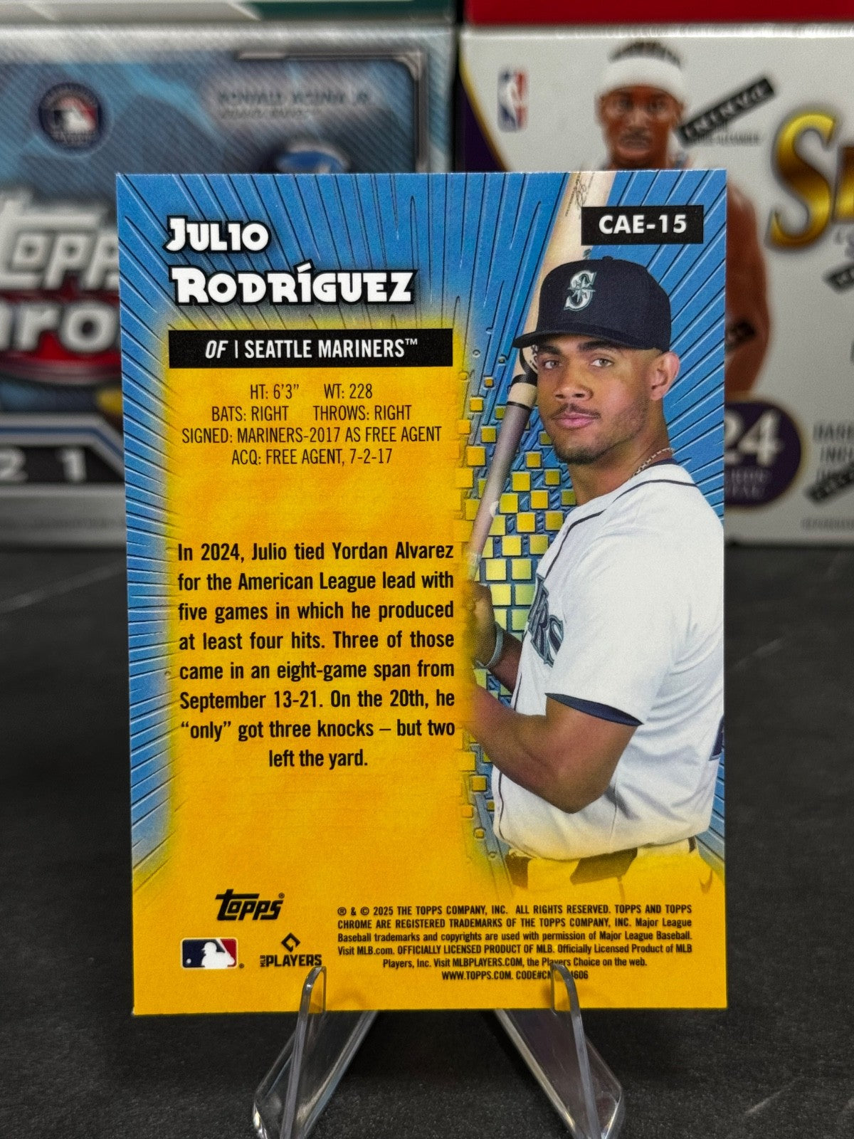 2025 Topps Chrome - #CAE-15 Julio Rodriguez All-Etch