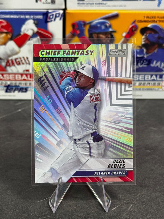 2024 Topps Stadium Club - Chief Fantasy Professionals Ozzie Albies #CFPRO-18