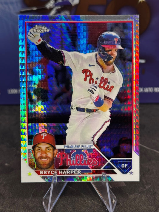 2023 Topps Chrome - Bryce Harper #3 Prism Refractor
