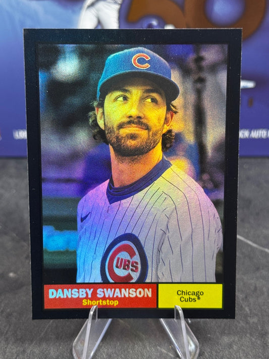 2024 Topps Archives - 1961 Topps Dansby Swanson #89 Black Foil
