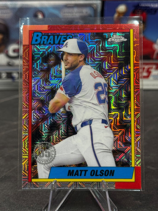 2025 Topps Series 1 - Mojo Refractor Matt Olson #T90C-23