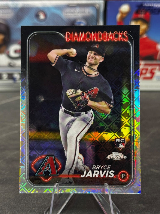 2024 Topps Chrome - Bryce Jarvis #75 Prism Refractor (RC)