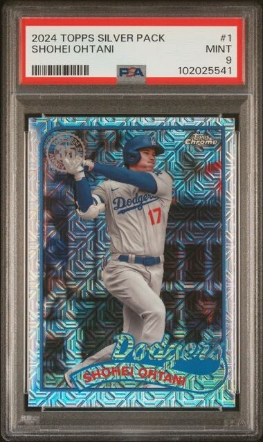 2024 Topps Silver Pack 1989 Chrome Promo Series 2 #1 Shohei Ohtani PSA 9