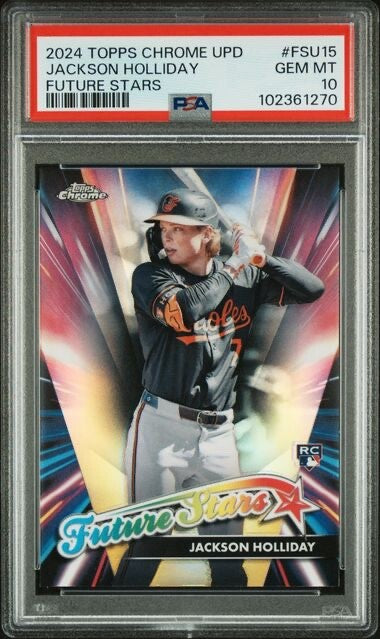 2024 Topps Chrome Update - Future Stars #FSU15 Jackson Holliday (RC) PSA 10