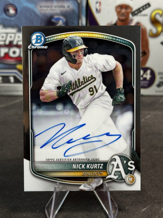 2025 Bowman - Nick Kurtz Chrome Prospect Autographs #CPA-NK (AU, RC)