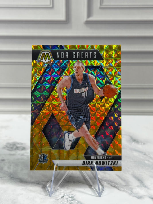 2024-25 Panini Mosaic - NBA Greats Dirk Nowitzki #295 Mosaic Prizm