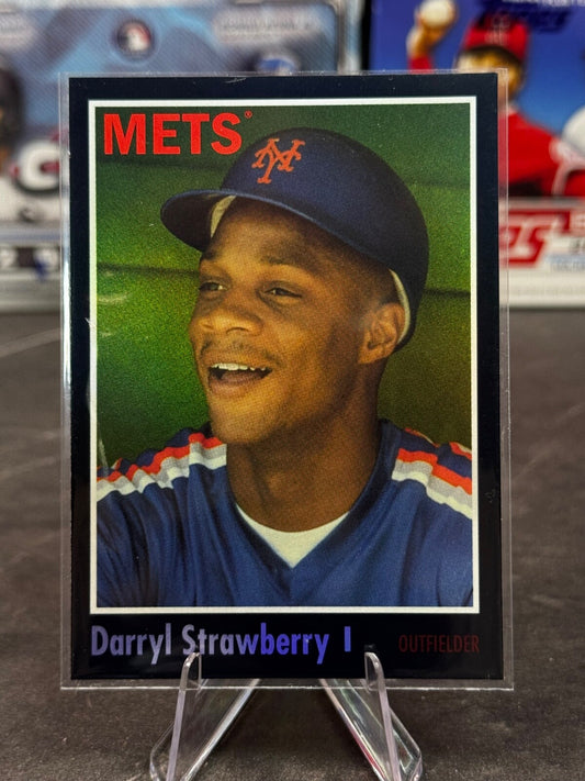 2024 Topps Archives - 1970 Topps Darryl Strawberry #173 Black Foilboard