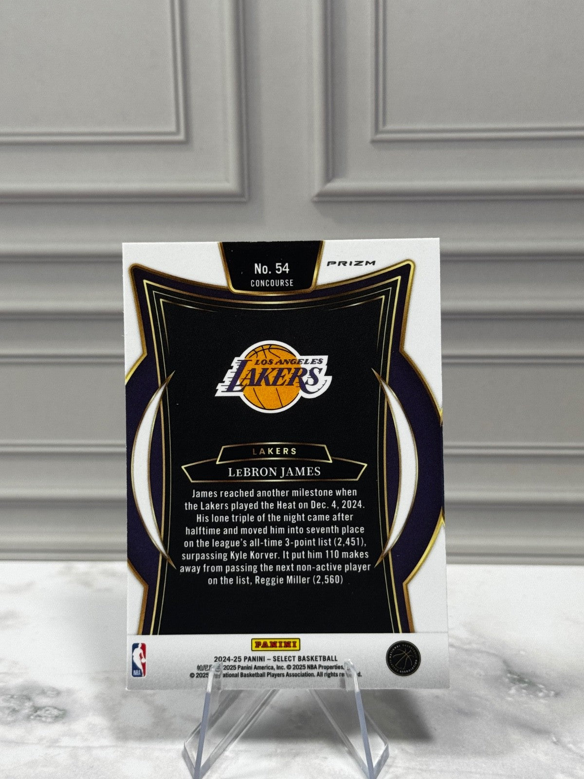 2024-25 Panini Select - Concourse LeBron James #54 Blue Prizm