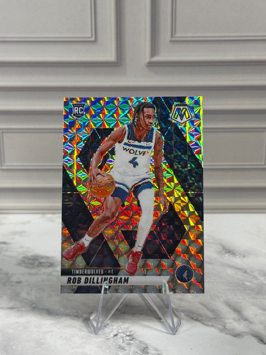 2024-25 Panini Mosaic - Rob Dillingham Reactive Prizm Rookie #218 (RC)
