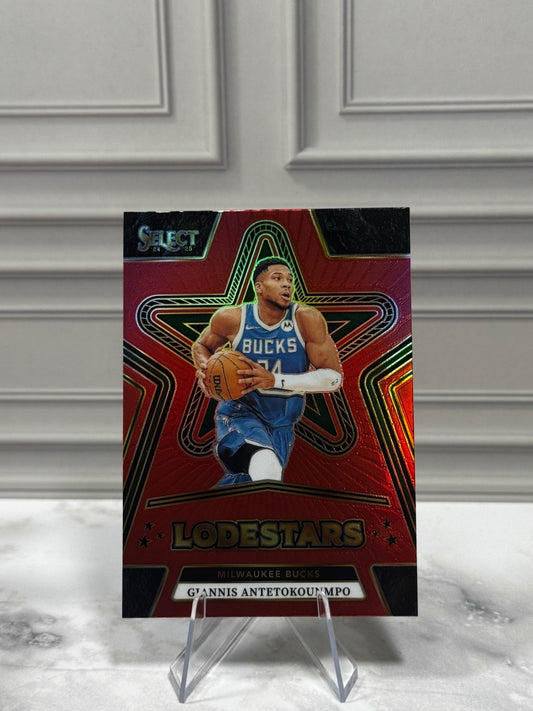2024-25 Panini Select - Lodestars Giannis Antetokounmpo #4 Red Prizm