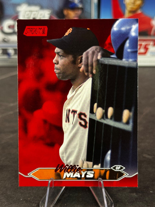 2024 Topps Stadium Club - Willie Mays #248 Red Foil