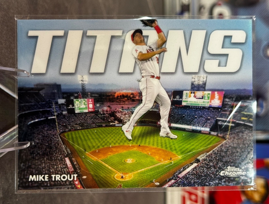 2023 Topps Chrome - Chrome Titans Mike Trout #CT-3