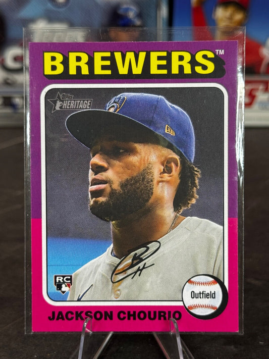2024 Topps Heritage High Number - Jackson Chourio #632 (RC)