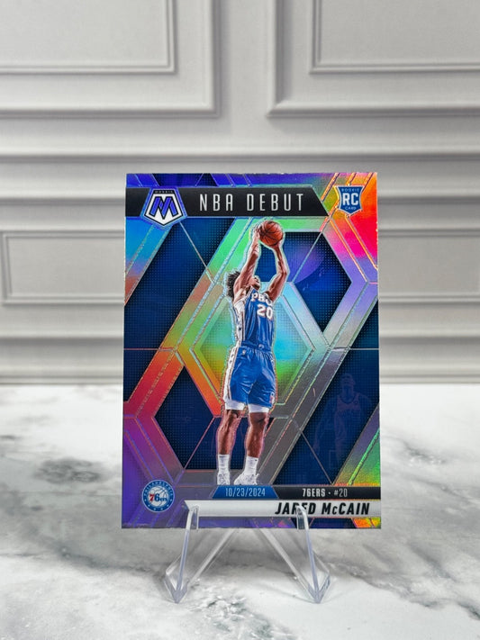 2024-25 Panini Mosaic - NBA Debut Jared McCain #263 Silver Prizm (RC)