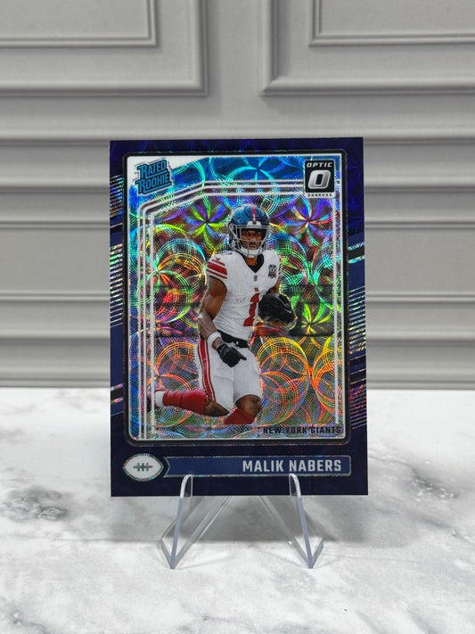 2024 Panini Donruss Optic - Rated Rookie Malik Nabers #271 Purple Scope (RC)