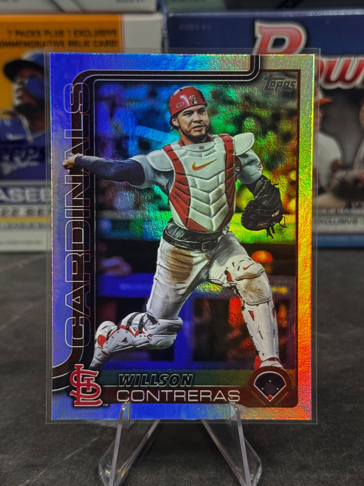 2025 Topps Series 2 - #472 Wilson Contreras Rainbow Foil CARDINALS