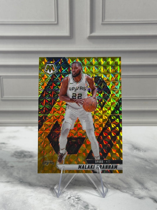 2024-25 Panini Mosaic - Malaki Branham #95 Reactive Yellow Mosaic Prizm