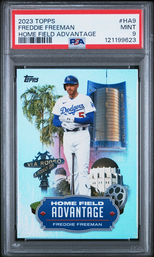 2023 TOPPS HOME FIELD ADVANTAGE #HA9 FREDDIE FREEMAN PSA 9