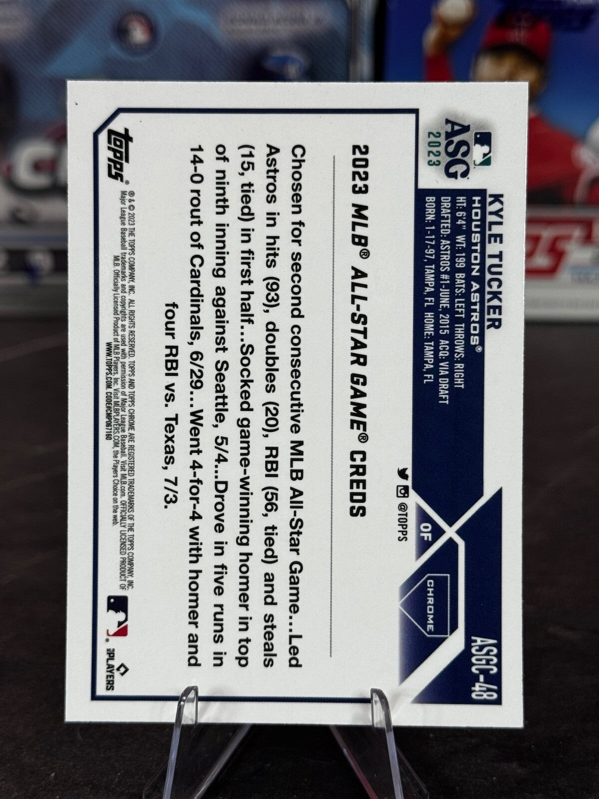 2023 Topps Chrome Update Series - 2023 All-Star Game Kyle Tucker #ASGC-48