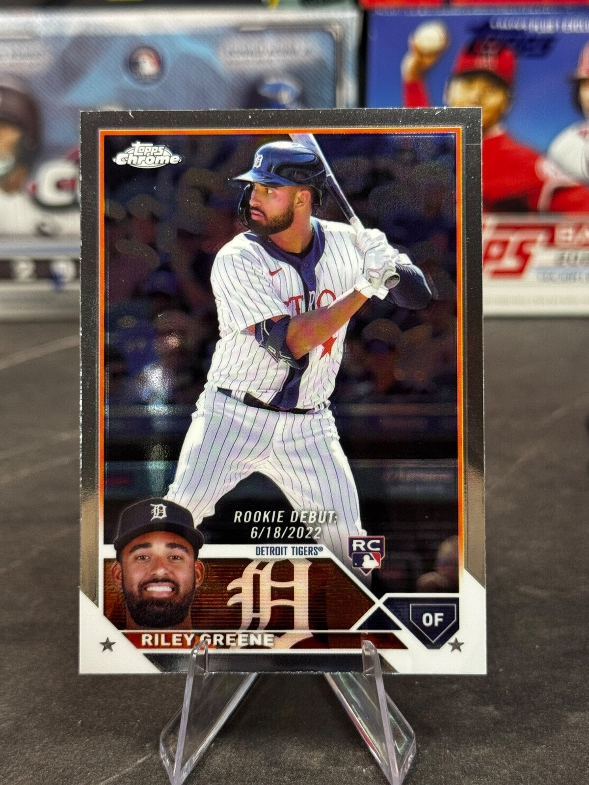2023 Topps Chrome Update Series - Rookie Debut Riley Greene #USC128 (RC)